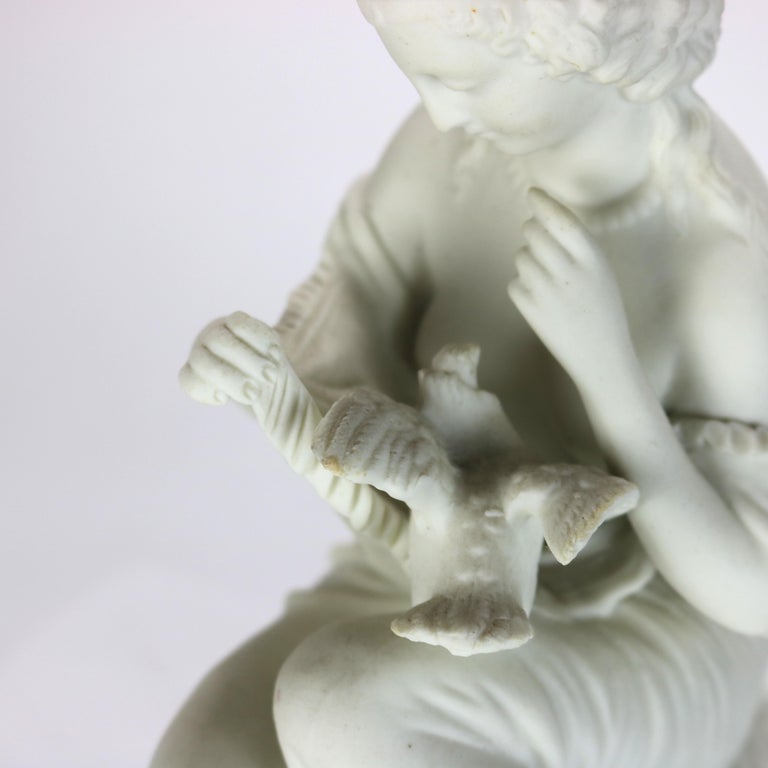 Antique Parian Ware Classical Bisque Porcelain Figure C1880