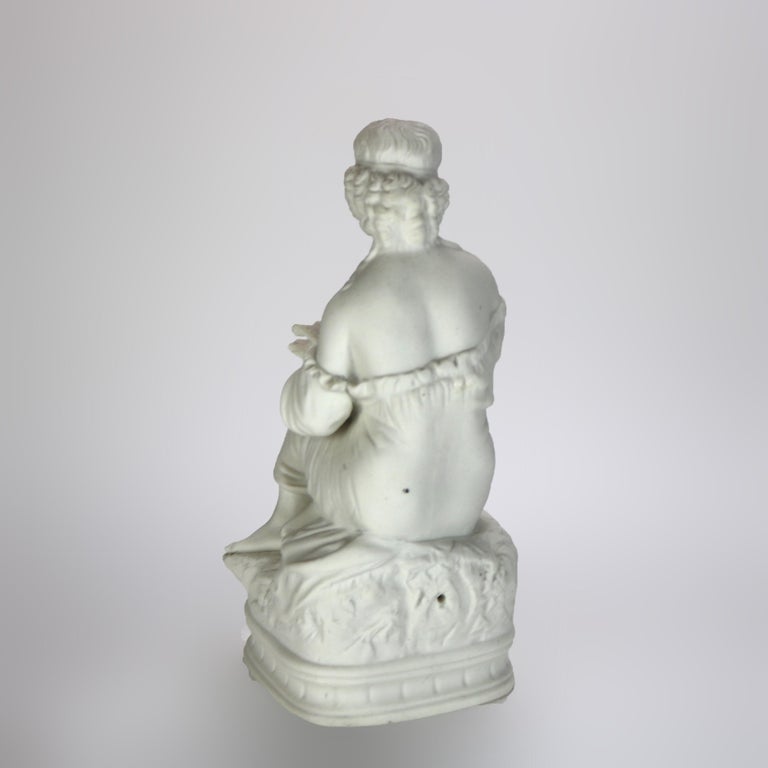 Antique Parian Ware Classical Bisque Porcelain Figure C1880