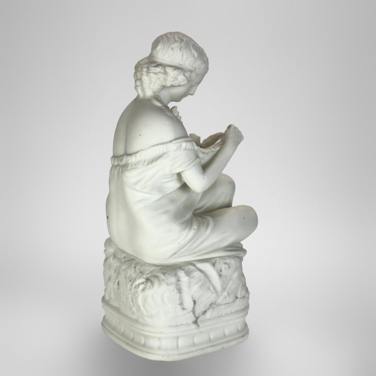 Antique Parian Ware Classical Bisque Porcelain Figure C1880