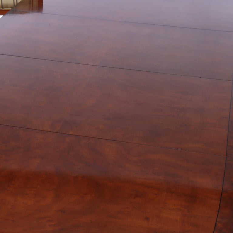 Seven Piece Karges Walnut & Burl Dining Room Set Signed 20thC