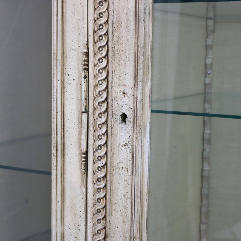 French Provincial Louis XVI Style Three-Door China Cabinet C1920