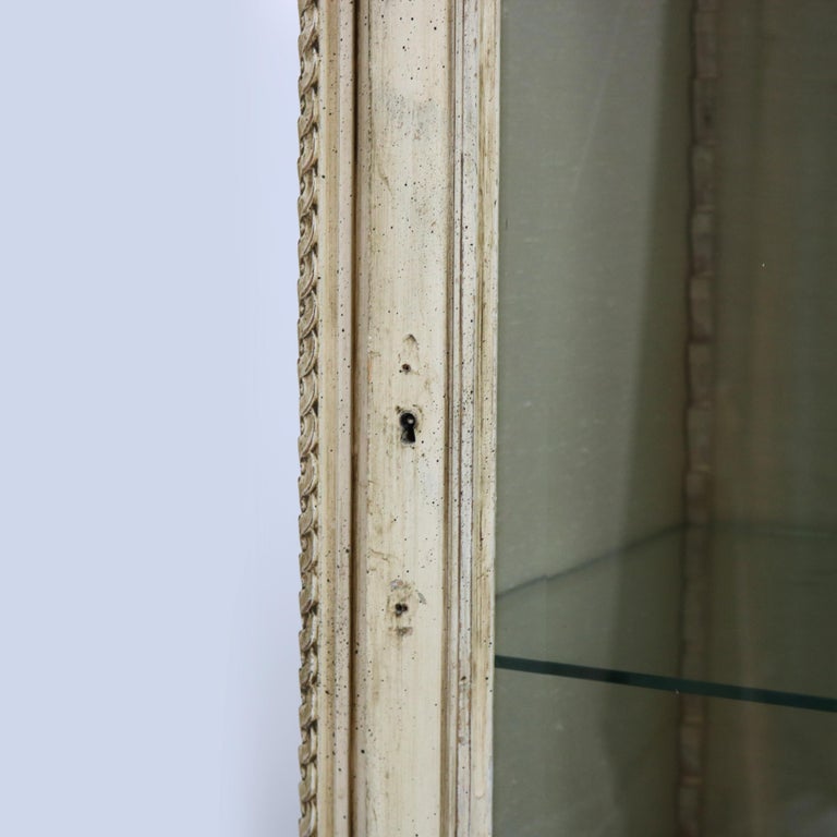 French Provincial Louis XVI Style Three-Door China Cabinet C1920