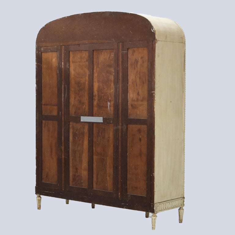 French Provincial Louis XVI Style Three-Door China Cabinet C1920
