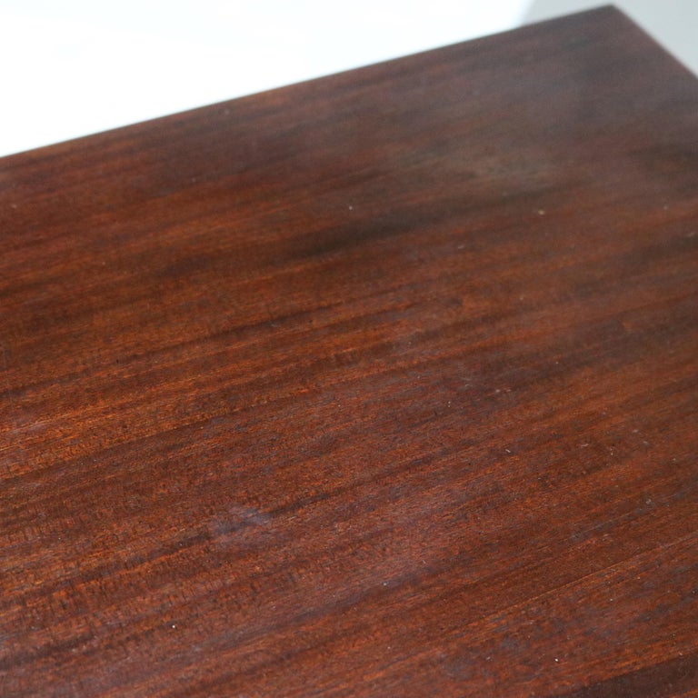 Pair of Century Chippendale Style Mahogany Side Cabinets with Upper Drawer 20thC