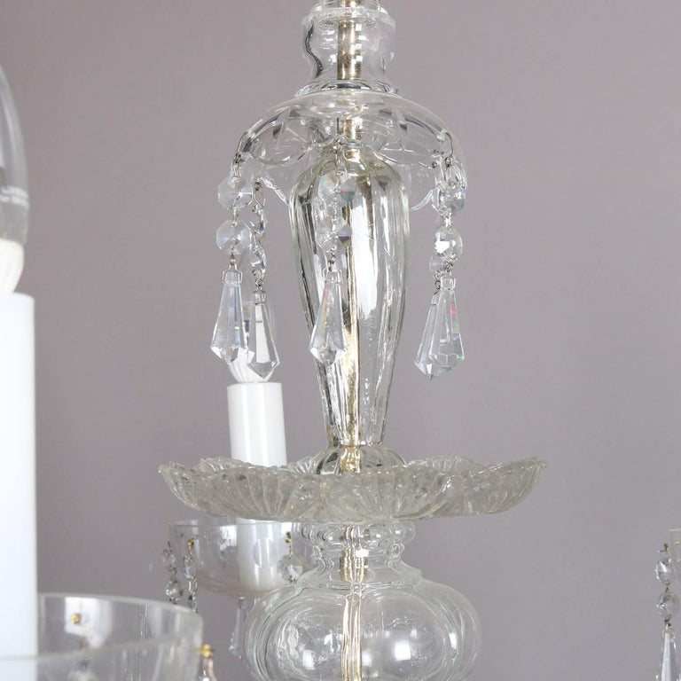 Oversized European Ten-Light Crystal Chandelier, 20th Century