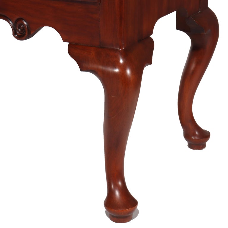 Henkel Harris Queen Anne Wild Black Cherry Chest on Chest C1992