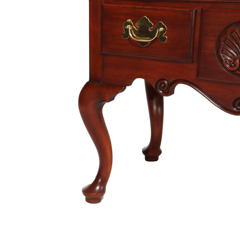 Henkel Harris Queen Anne Wild Black Cherry Chest on Chest C1992