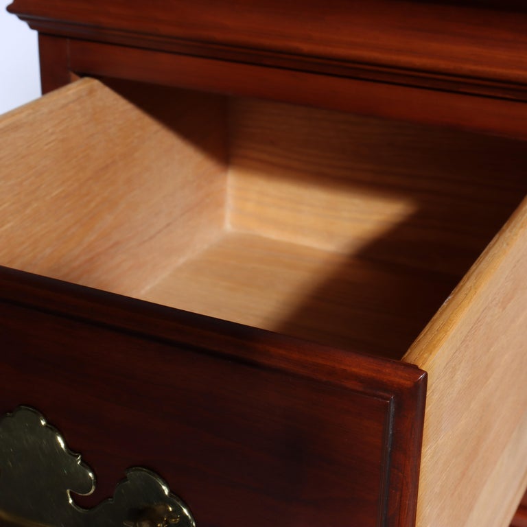 Henkel Harris Queen Anne Wild Black Cherry Chest on Chest C1992