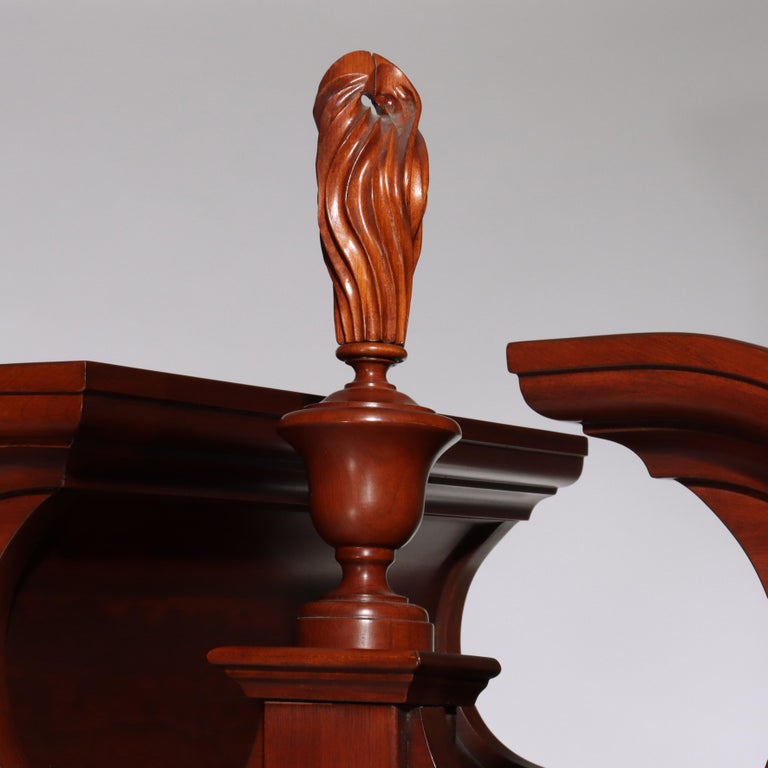 Henkel Harris Queen Anne Wild Black Cherry Chest on Chest C1992