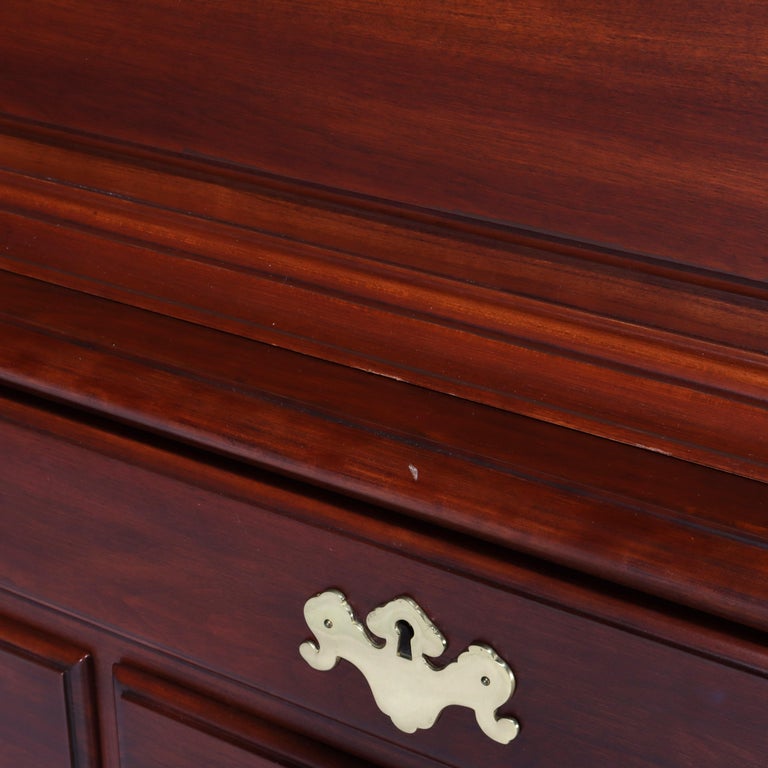 Henkel Harris Queen Anne Wild Black Cherry Chest on Chest C1992