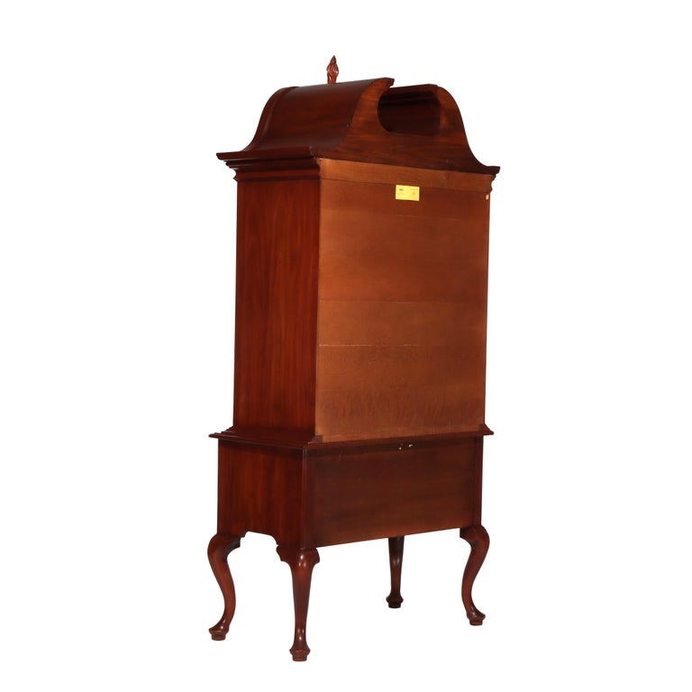Henkel Harris Queen Anne Wild Black Cherry Chest on Chest C1992