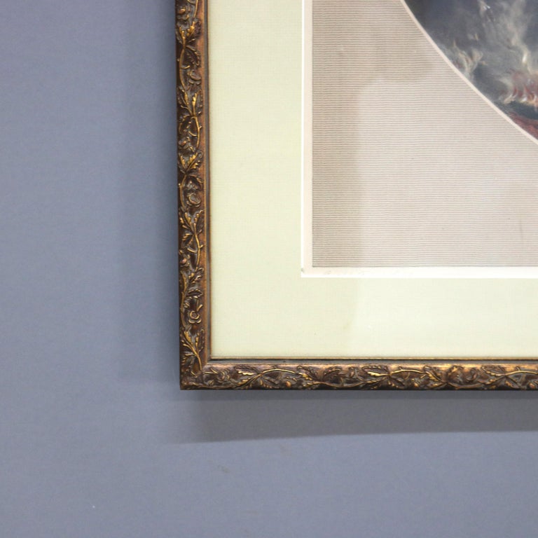 English Print of “Soldier’s Dream of Home” by Frederick Goodall, Framed, 19thC