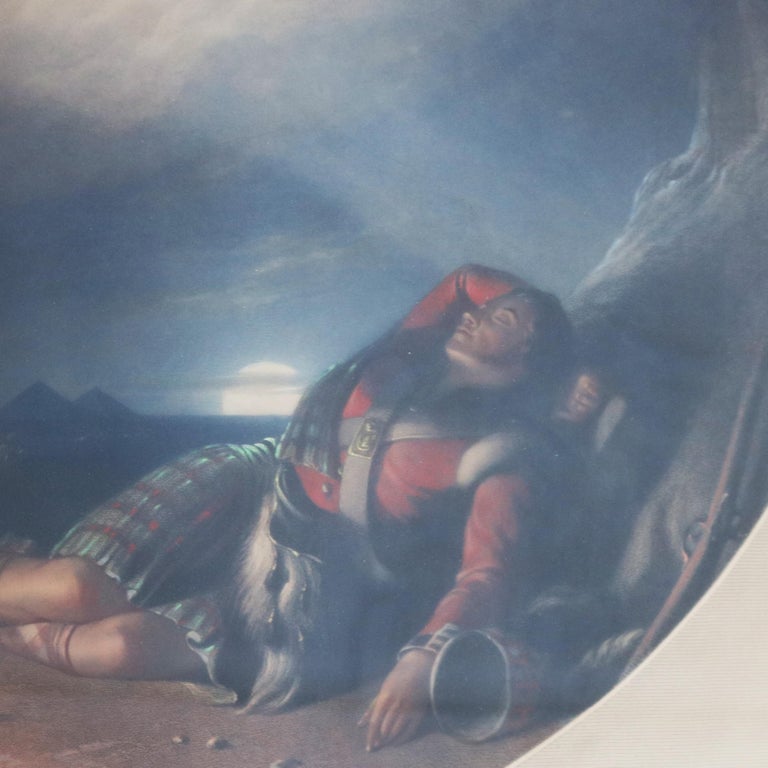 English Print of “Soldier’s Dream of Home” by Frederick Goodall, Framed, 19thC