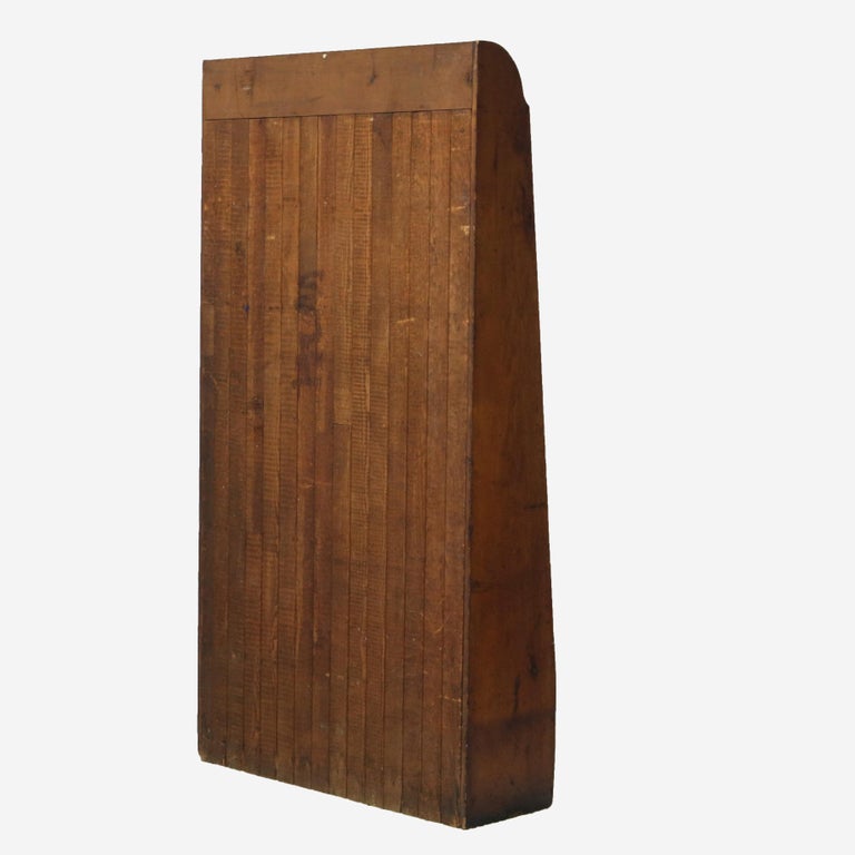 Antique Country Store Walnut & Oak Display Rack with Drawer c1900