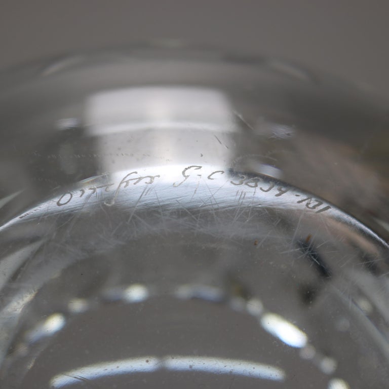 Orrefors Sofiero Cut Lead Crystal Fruit Bowl 20th C