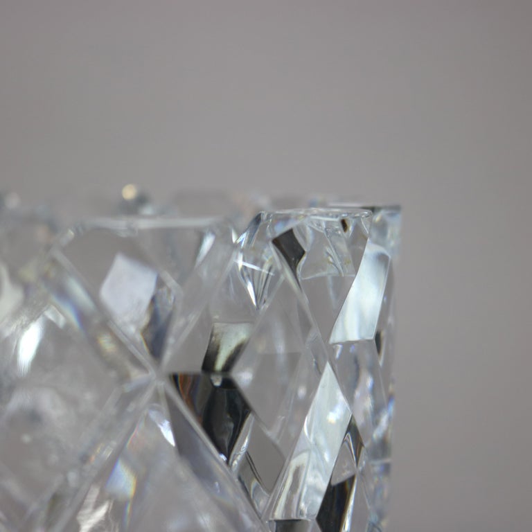 Orrefors Sofiero Cut Lead Crystal Fruit Bowl 20th C