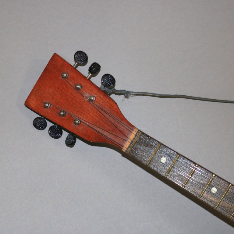 Antique 6-String Mahogany, Rosewood & Pine Ukrainian National National Balalaika