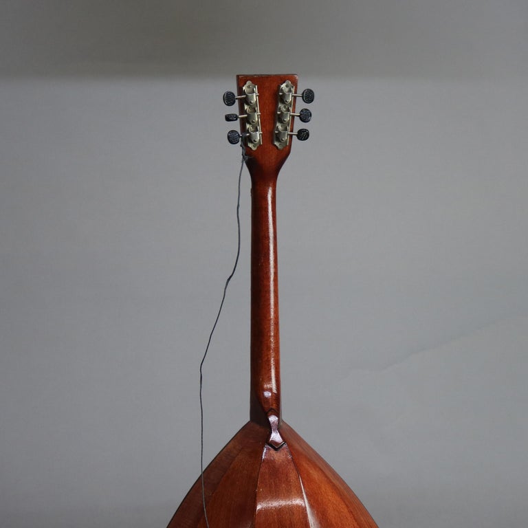 Antique 6-String Mahogany, Rosewood & Pine Ukrainian National National Balalaika