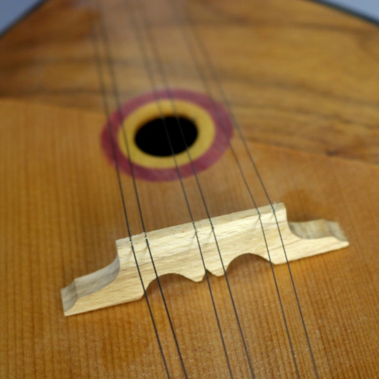 Antique 6-String Mahogany, Rosewood & Pine Ukrainian National National Balalaika