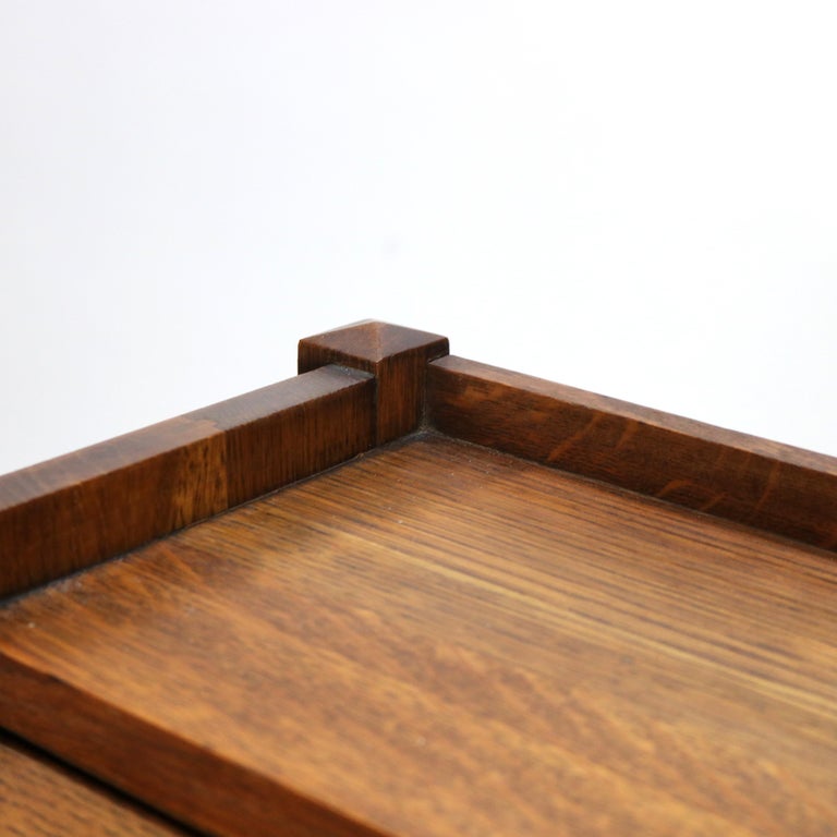 Arts & Crafts Honeoye Falls Furniture Co. Oak Drop Front Desk C1920