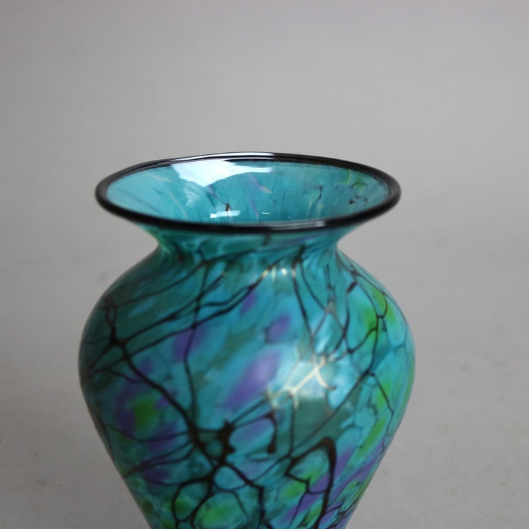 Lindsay Art Glass Vase, Signed, C2010