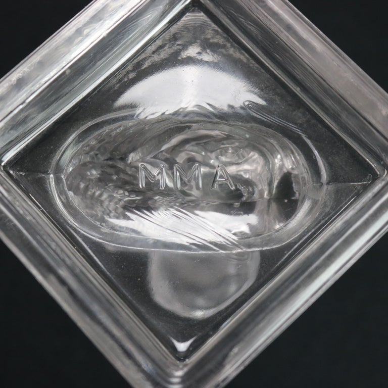 Four Antique Figural Dolphin Fish Sandwich Glass Candlesticks C1930