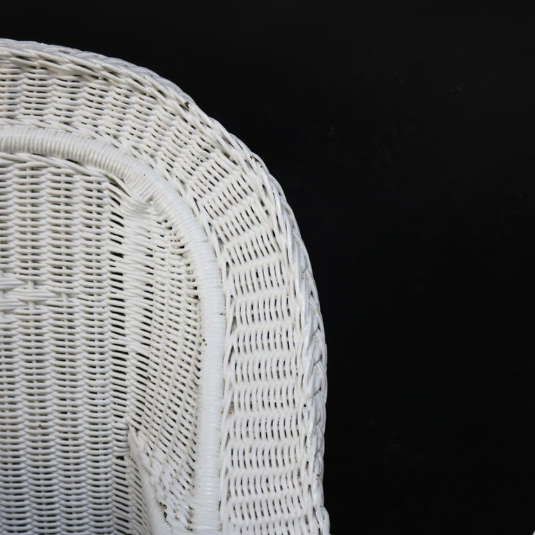Three Heywood-Wakefield Bar Harbor Style Wicker Chairs C1920