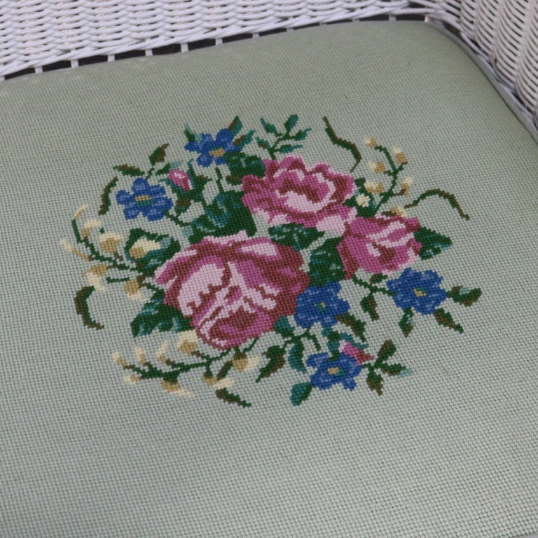 Three Heywood-Wakefield Bar Harbor Style Wicker Chairs C1920