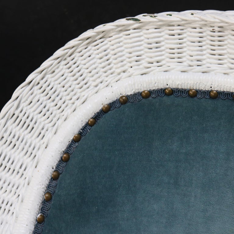 Three Heywood-Wakefield Bar Harbor Style Wicker Chairs C1920