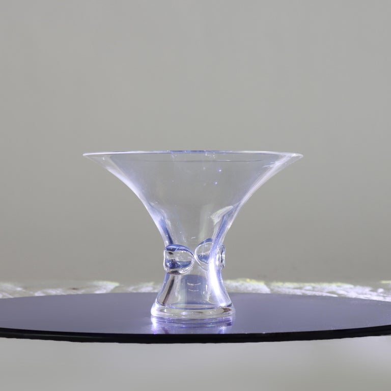 Antique Steuben MCM Art Glass Trumpet Vase Signed C1930