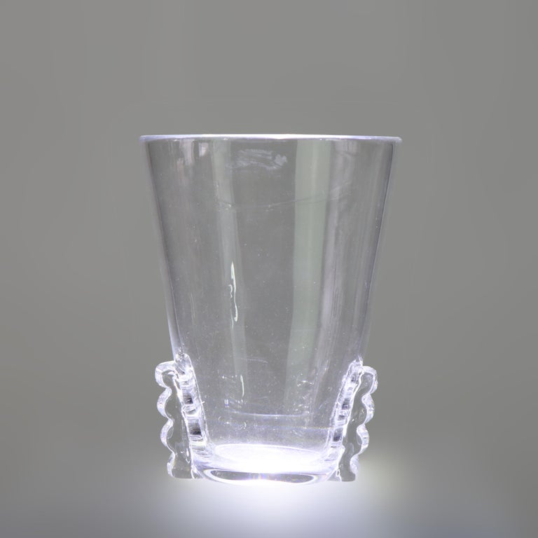 Antique Steuben MCM Art Glass Vase Signed C1930