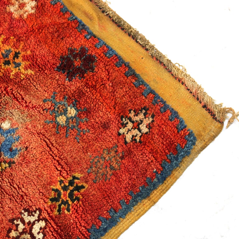 Antique Turkish Oushak Oriental Wool Rug with Stylized Design C1900
