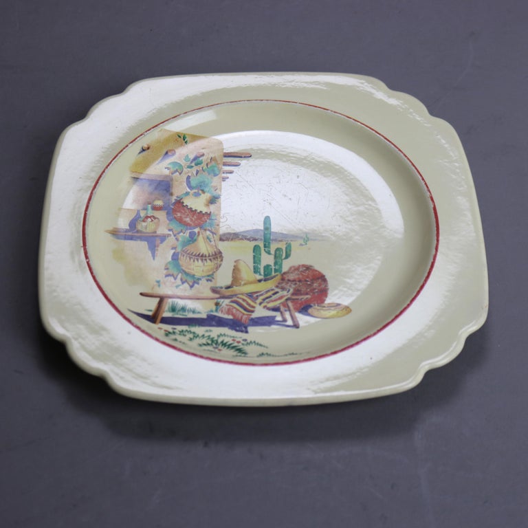 24 Piece Homer Laughlin Riviera Hacienda Porcelain Hacienda Dinner Set 20thC