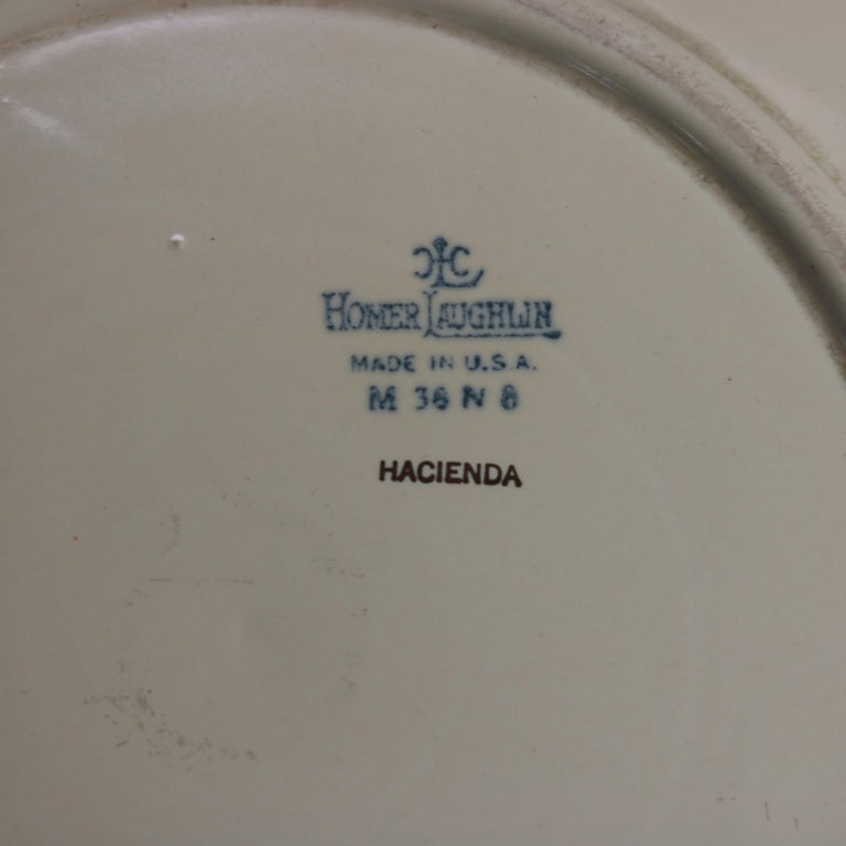24 Piece Homer Laughlin Riviera Hacienda Porcelain Hacienda Dinner Set 20thC