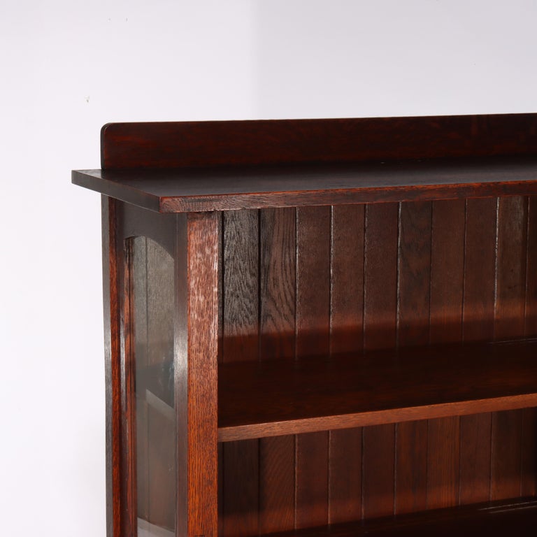 Antique Stickley Harvey Ellis School Arts & Craft Oak Single-Door China Cabinet