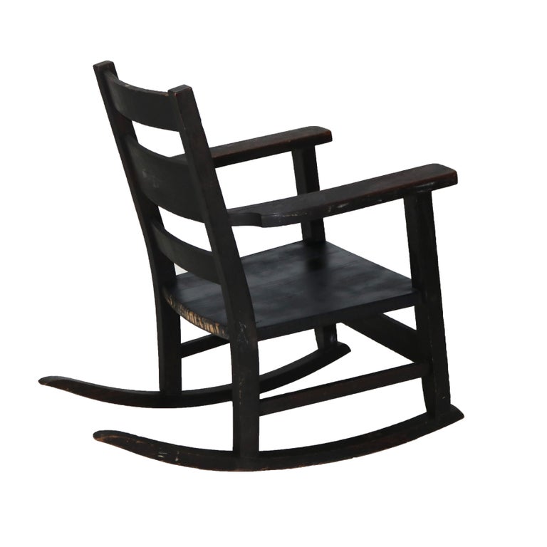 Antique RH Conant’s Sons Arts & Crafts Mission Oak Slat Back Rocking Chair c1910