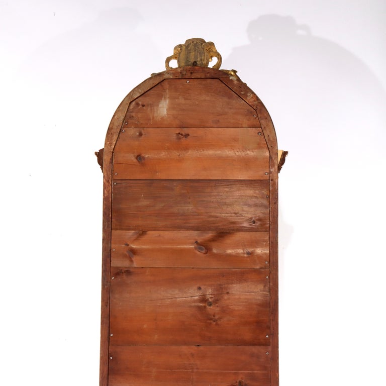 Antique French Louis XV First Finish Gilt Wood Pier Mirror C1890