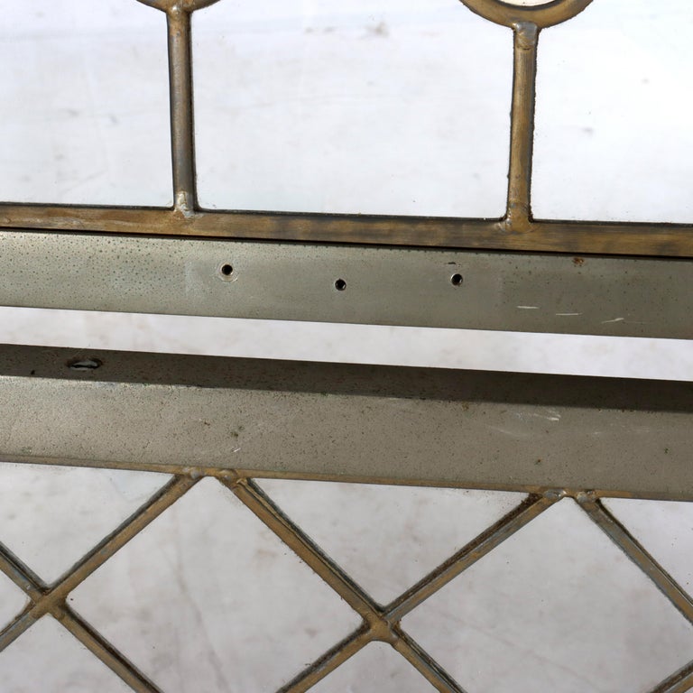 Pair Antique Frank Lloyd Wright School Arts & Crafts Leaded Glass Windows c1920