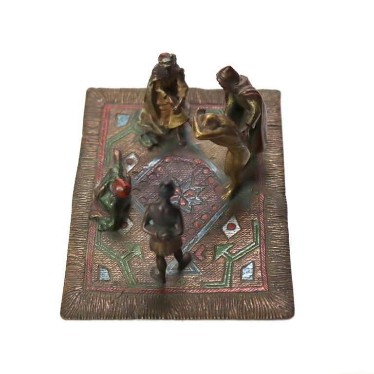 Antique Franz Bergman Cold Painted Bronze Figural Group Unsigned C1910