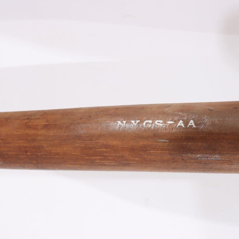 Antique Hardwood Baseball/Stickball Bat Stamped NYGS-AA C1900