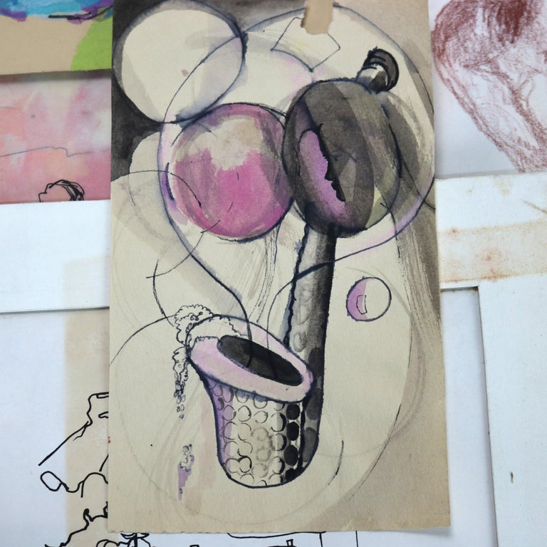 Sharie Jones Portfolio of Sketches and Paintings C1968