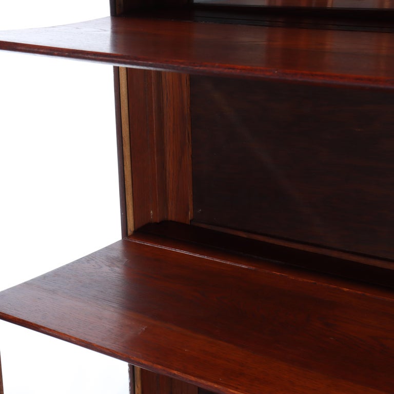 Antique Limbert School Arts & Crafts Oak 2-Door China Cabinet c1920