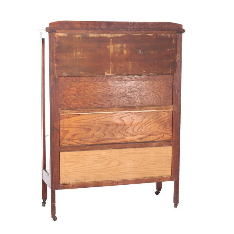 Antique Limbert School Arts & Crafts Oak 2-Door China Cabinet c1920