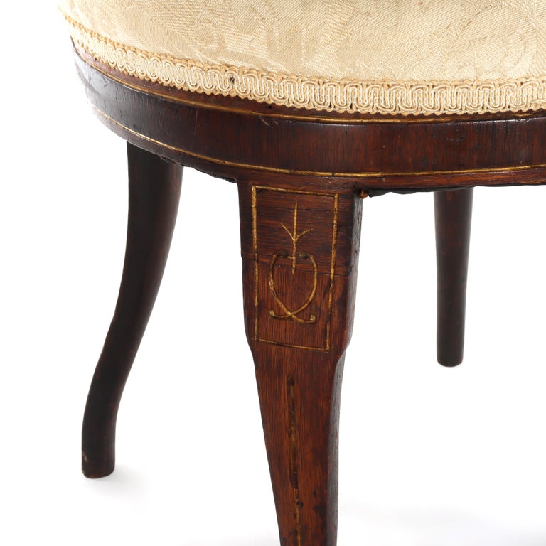 Antique Belter Victorian Rosewood & Burl Boudoir Chair C1860