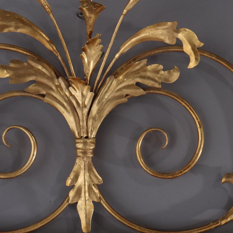 Large Vintage French Louis XVI Gilt Wall Mirror C1940