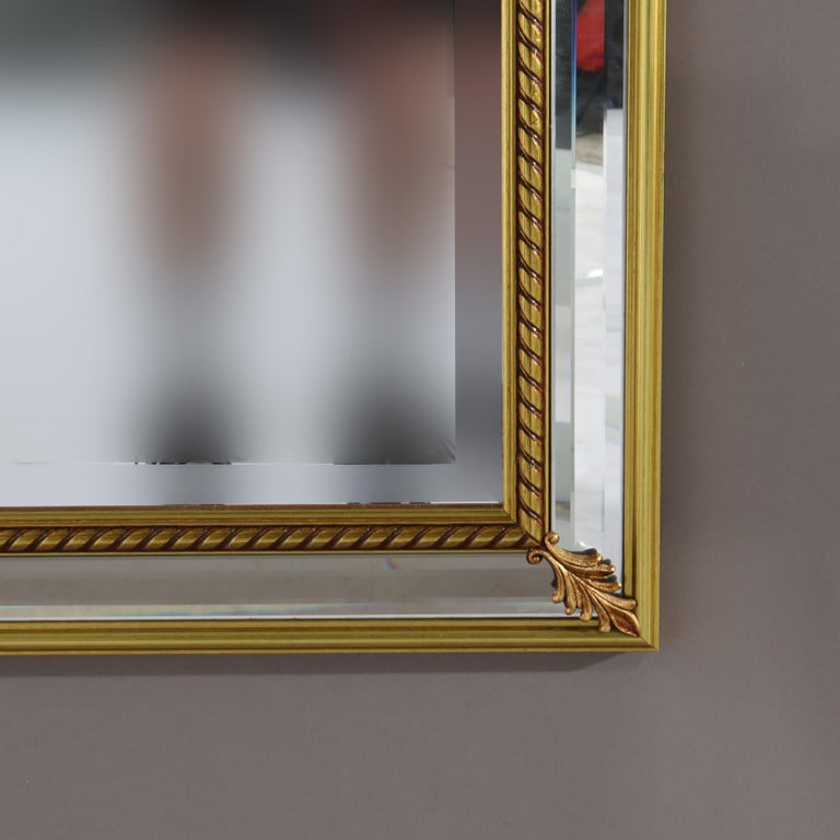 Large Vintage French Louis XVI Gilt Wall Mirror C1940