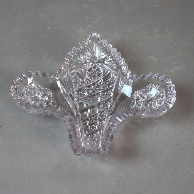Four Antique Amethyst Pressed Glass Pieces 19thC