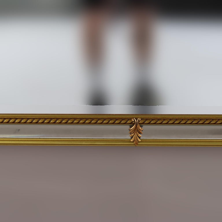 Large Vintage French Louis XVI Gilt Wall Mirror C1940