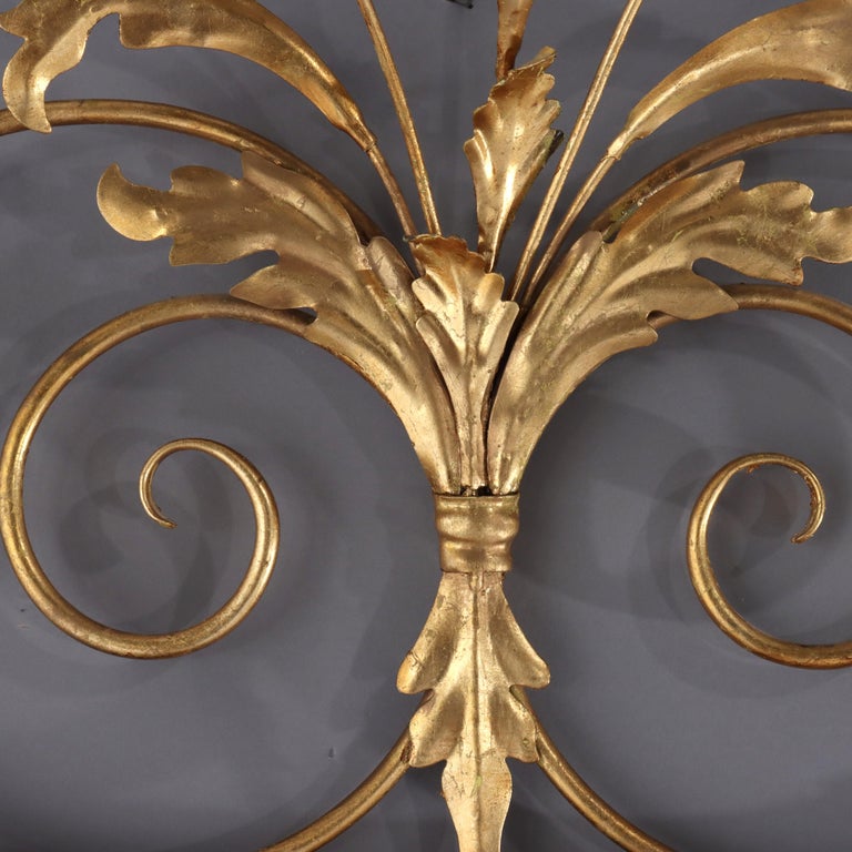 Large Vintage French Louis XVI Gilt Wall Mirror C1940