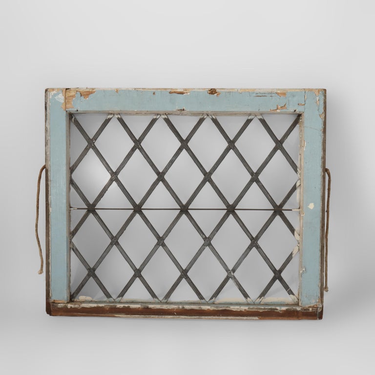Three Antique Architectural Leaded Glass Windows C1920